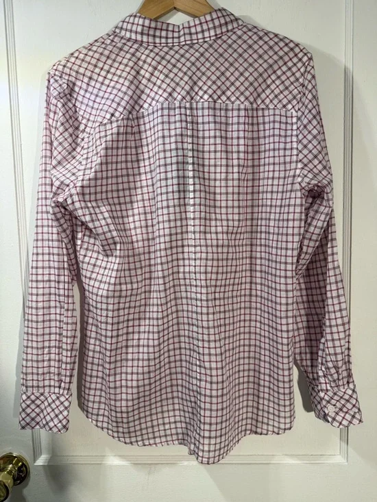 NWT Rails woman’s Pink and White Checkered Shirt